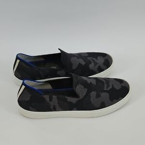 Rothy's Original Slip On Gray Camo Sneaker Size 8